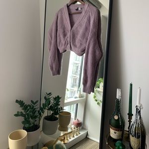 Purple, 3 button cardigan, Sz XS